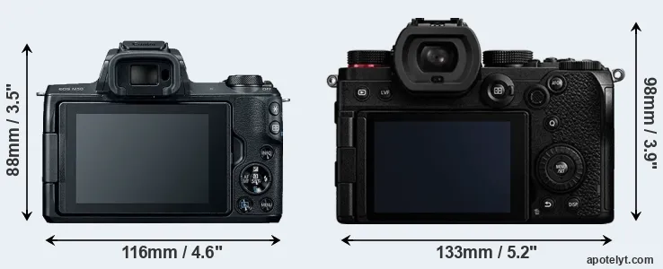 Comparison M50 or S5 rear