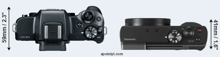Compare M50 versus TZ90 top
