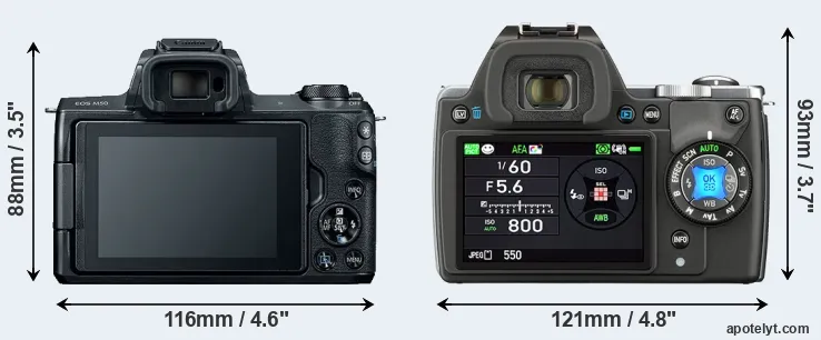 Comparison M50 or K-S1 rear