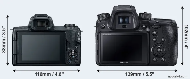 Comparison M50 or NX1 rear