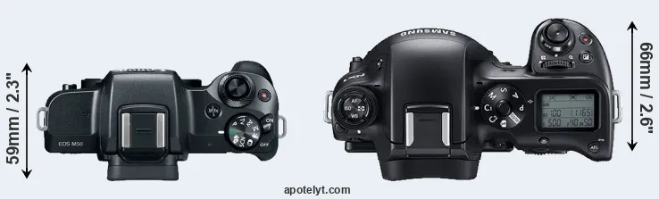 Compare M50 versus NX1 top