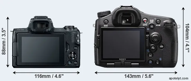 Comparison M50 or A77 II rear