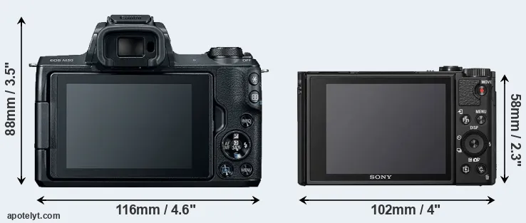Comparison M50 or HX99 rear