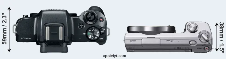 Compare M50 versus NEX-5 top