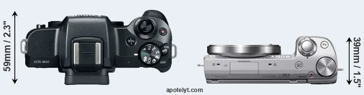 Compare M50 versus NEX-5T top