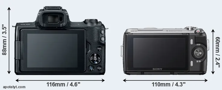 Comparison M50 or NEX-C3 rear