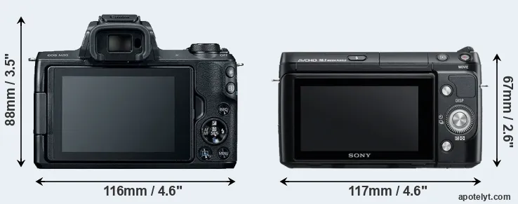 Comparison M50 or NEX-F3 rear