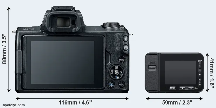 Comparison M50 or RX0 II rear