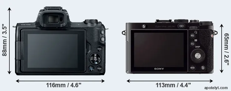 Comparison M50 or RX1 rear