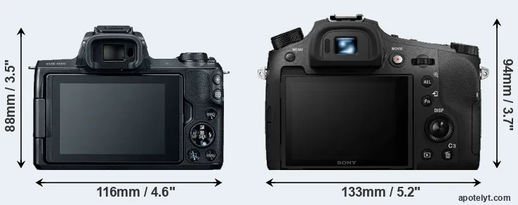 Comparison M50 or RX10 IV rear
