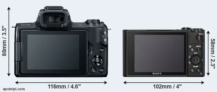 Comparison M50 or WX800 rear
