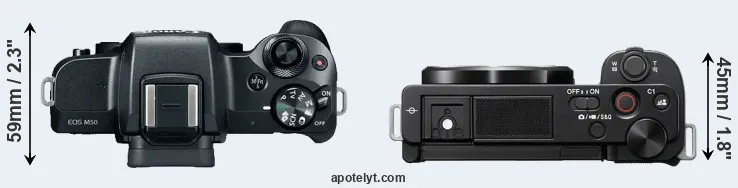 Compare M50 versus ZV-E10 top