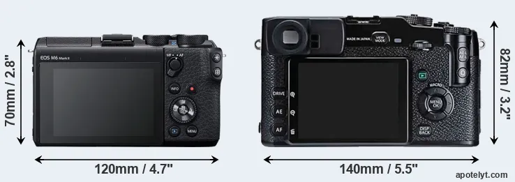 Comparison M6 Mark II or X-Pro1 rear