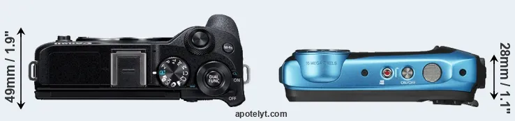 Compare M6 Mark II versus XP130 top