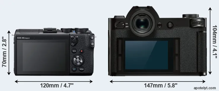Comparison M6 Mark II or Leica SL rear