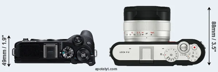 Compare M6 Mark II versus X-U Typ 113 top