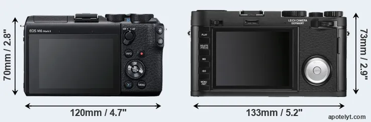 Comparison M6 Mark II or X Vario rear