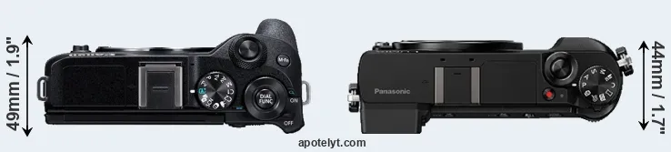 Compare M6 Mark II versus GX85 top
