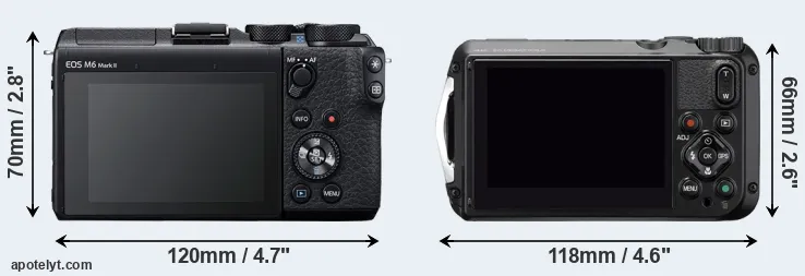 Comparison M6 Mark II or WG-6 rear