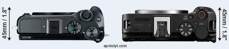 Compare M6 versus R50 V top