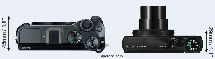 Compare M6 versus S120 top
