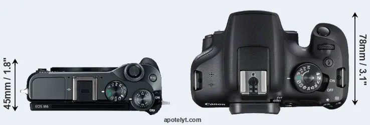 Compare M6 versus T7 top
