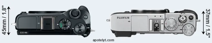 Compare M6 versus X-E2S top