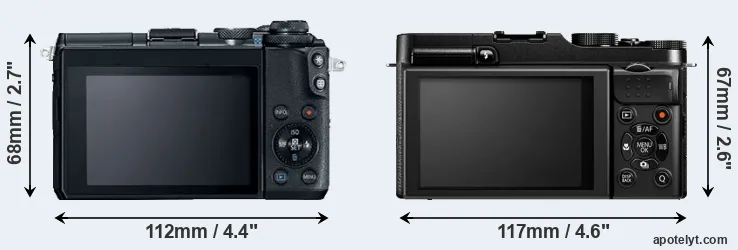 Comparison M6 or X-M1 rear