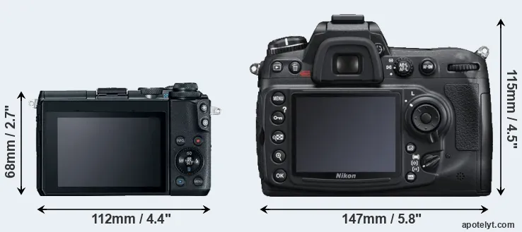 Comparison M6 or D300S rear