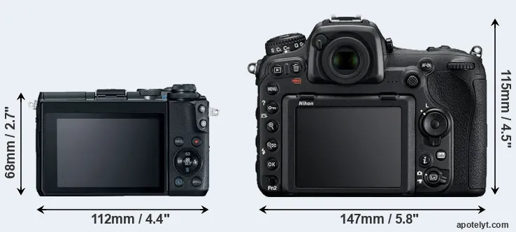 Comparison M6 or D500 rear