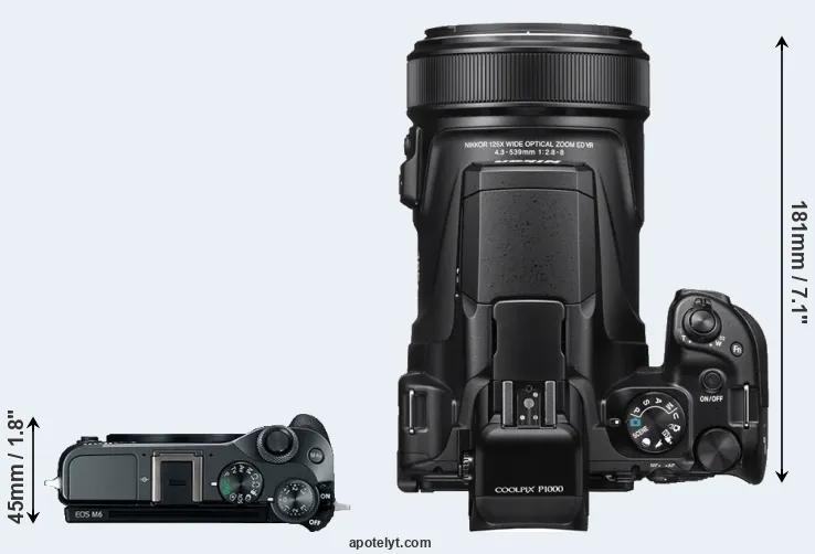 Compare M6 versus P1000 top