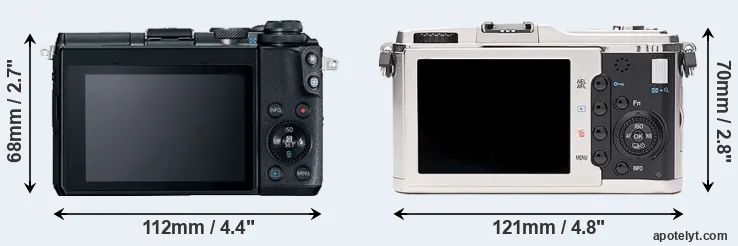 Comparison M6 or E-P1 rear