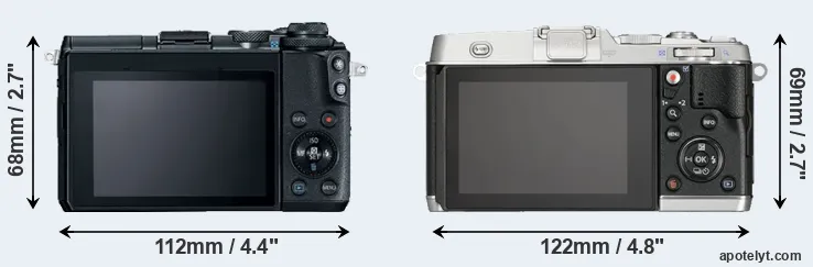 Comparison M6 or E-P5 rear