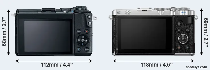 Comparison M6 or E-P7 rear