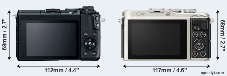 Comparison M6 or E-PL9 rear