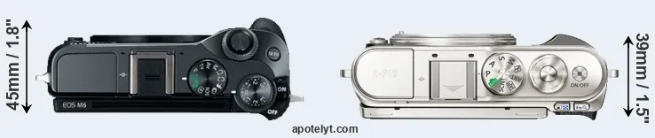 Compare M6 versus E-PL9 top