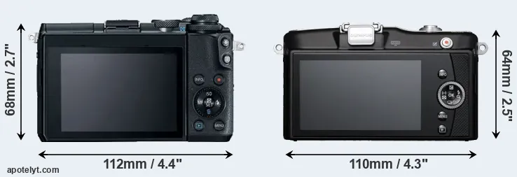 Comparison M6 or E-PM1 rear