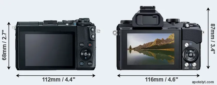 Comparison M6 or Stylus 1 rear