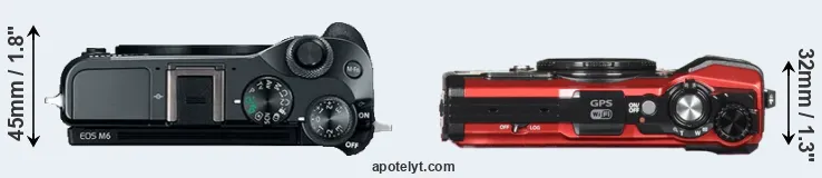 Compare M6 versus TG-5 top