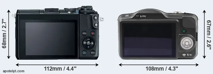 Comparison M6 or GF3 rear