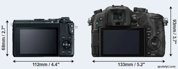Comparison M6 or GH3 rear