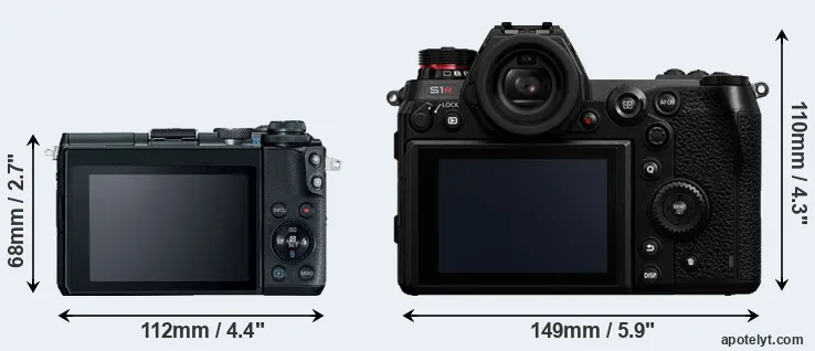 Comparison M6 or S1R rear