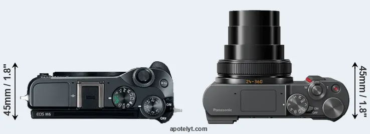 Compare M6 versus TZ200 top