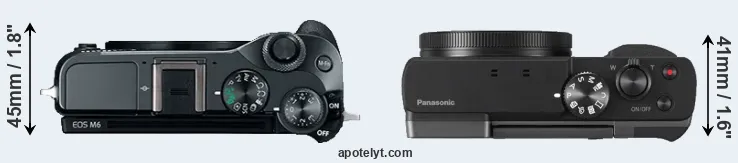 Compare M6 versus TZ90 top