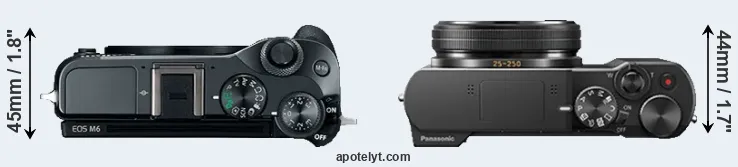 Compare M6 versus ZS100 top