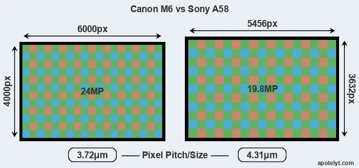 M6 versus A58 MP