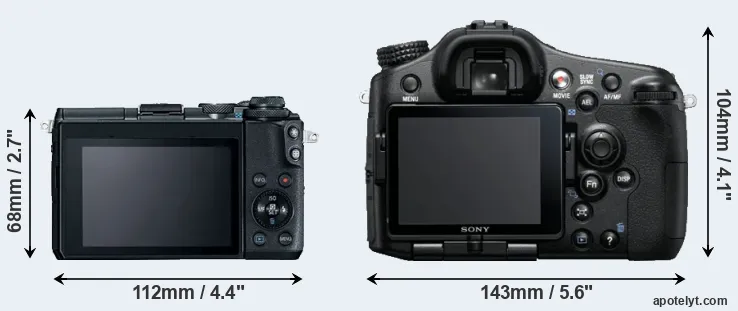 Comparison M6 or A77 rear