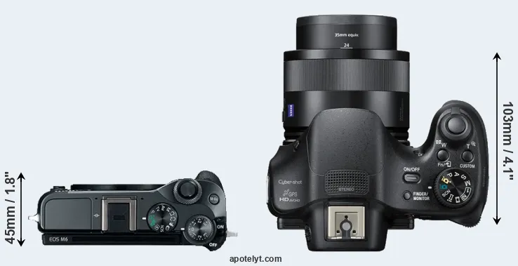 Compare M6 versus HX400V top