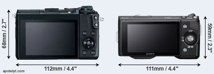 Comparison M6 or NEX-5N rear