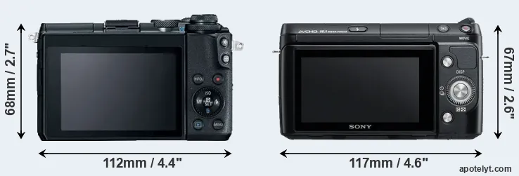 Comparison M6 or NEX-F3 rear